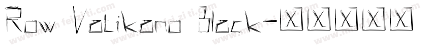 Row Vatikano Black字体转换